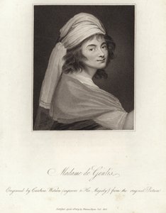 Madame de Genlis portréja alkotó: English School