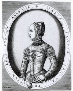 Mária skót királynő (1542-87) portréja, amelyet Hieronymus Cock (kb. 1510-70) vésett, 1559 alkotó: English School
