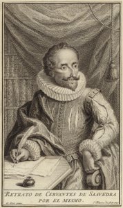 Miguel de Cervantes portréja alkotó: English School