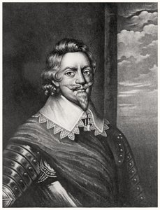 Patrick Ruthven, Brentford grófjának (kb. 1573-1651) portréja, amelyet Richard Earlom (1743-1822) és Charles Turner (kb. 1773-1857) vésett a Brit történelem illusztratív szereplőiből (mezzotint) (bw fotó) alkotó: English School