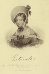 Viktória királynő portréja alkotó: English School