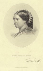 Viktória királynő portréja alkotó: English School