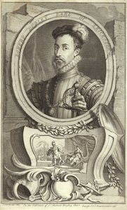 Robert Dudley, Leicester grófjának portréja alkotó: English School