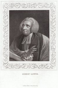 Robert Lowth, London püspökének portréja alkotó: English School