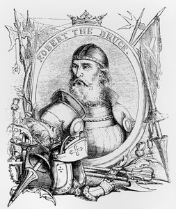 Robert, Bruce (1274-1329) portréja (metszet) (bw fotó)