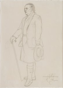 Roderick Gradidge portréja, 1987 körül alkotó: English School