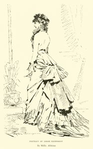 Sarah Bernhardt portréja alkotó: English School
