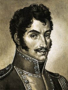 Simon Bolivar portréja alkotó: English School