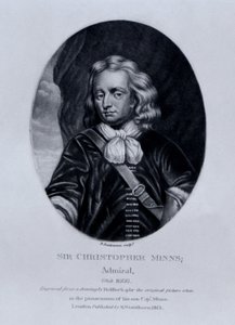 Sir Christopher Minns portréja a „Characters Illustrious in British History”-ból, Richard Earlom és Charles Turner, 1815 alkotó: English School