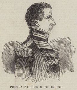 Sir Hugh Gough portréja (metszet) alkotó: English School