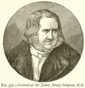 Sir James Young Simpson portréja, M.D. alkotó: English School