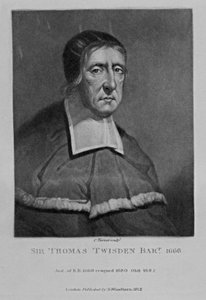 Sir Thomas Twisden portréja a „Characters Illustrious in British History” című filmből, 1815 alkotó: English School