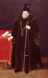 William Cecil, Burghley 1. báró (1520-98) Lord Főkincstárnok portréja