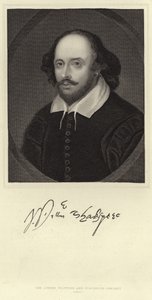 William Shakespeare portréja alkotó: English School