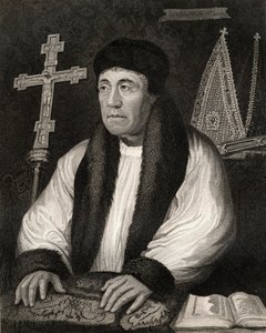 William Warham (1450-1532) portréja, a Lodges British Portraits-ből, 1823