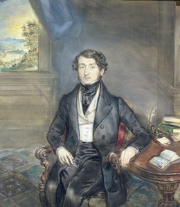 Egy úriember portréja a belső térben, 1830 körül (a párért lásd: 126403)