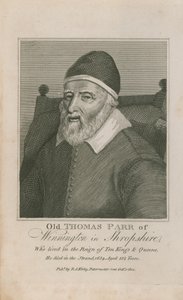 Az öreg Thomas Parr portréja alkotó: English School