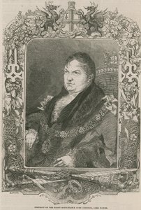 A jobboldal portréja, tisztelt John Johnson, Lord polgármester alkotó: English School