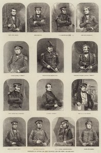 Portré Sir John Franklin kapitányról és legénységéről alkotó: English School