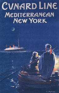 A Cunard vonalat hirdető plakát