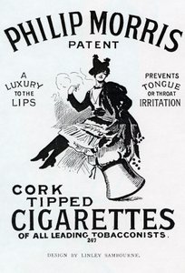 A Philip Morris Cigarettes plakátja, Linsay Sambourne, 1896
