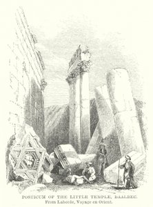 A Kis templom posztikuma, Baalbec (metszet) alkotó: English School