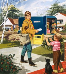 Postás és postás alkotó: English School