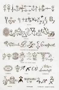 Fazekas és porcelán jelek alkotó: English School