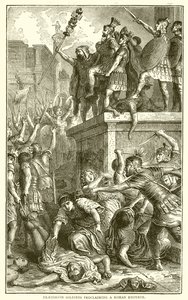 Praetorianus katonák kikiáltják a római császárt alkotó: English School