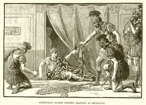A praetorianus őrök Claudiust imperatornak üdvözölték alkotó: English School
