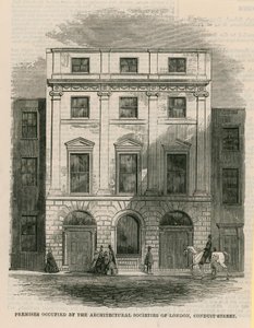 A London Architectural Societies által elfoglalt helyiségek, Conduit Street, London alkotó: English School