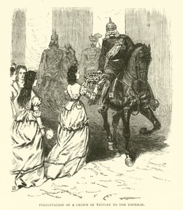 A győzelmi korona átadása a császárnak, 1871. március alkotó: English School