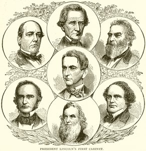Lincoln elnök első kabinetje alkotó: English School