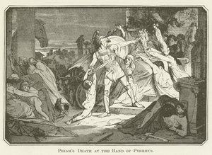 Priams halála Pyrrhus kezében alkotó: English School
