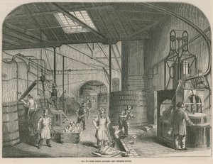 Árak Patent Candle Company dolgozik; A gőzforraló és a gépház alkotó: English School