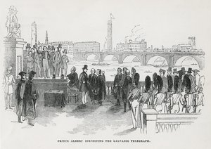 Albert herceg a galvántávírót vizsgálja alkotó: English School