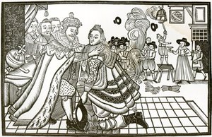 Károly herceg üdvözlete Spanyolországból, 1623 (litho) alkotó: English School