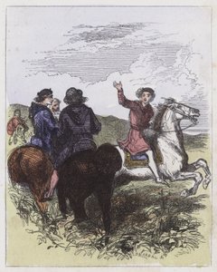 Edward herceg menekül az őrségei elől (színes metszet) alkotó: English School