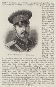 Ferdinánd bolgár herceg (metszet) alkotó: English School