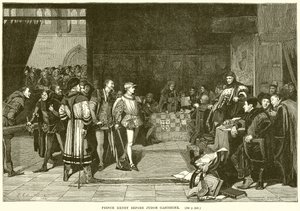 Henrik herceg Gascoigne bíró előtt alkotó: English School