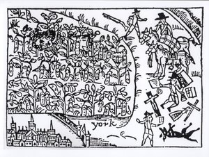 Rupert herceg (1619-82) egy babmezőben bujkált a Marston Moor-i csatában 1644. július 2-án alkotó: English School