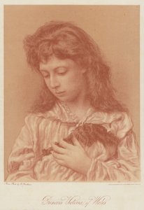 Viktória walesi hercegnő (chromolitho) alkotó: English School