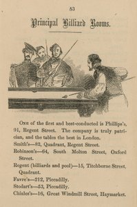 Főbb biliárd termek alkotó: English School