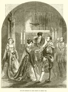 Boleyn Anne magánházassága VIII. Henrikkel alkotó: English School