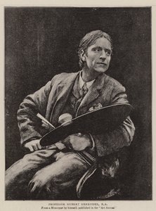 Hubert Herkomer professzor, RA (litho) alkotó: English School