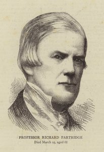 Richard Partridge professzor (metszet) alkotó: English School