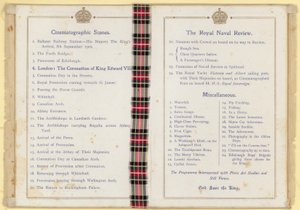 Cinematograph Entertainment program a király és a királynő jelenlétében alkotó: English School
