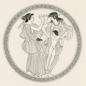 Prokne, Philomela és Itys (metszet) alkotó: English School