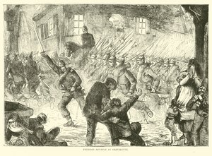 Porosz előrenyomulás Gravelotte-ban, 1870. augusztus alkotó: English School
