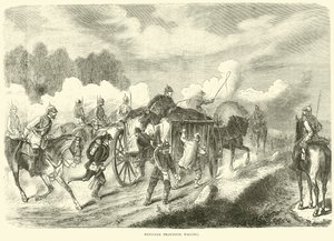 Porosz ellátási kocsik, 1870. szeptember alkotó: English School